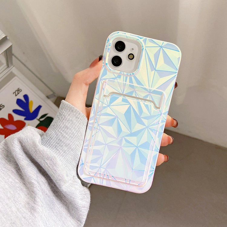 IMD Printing Diamond Pattern Glitter Sparkle Wallet Case Design TPU Phone Case for iPhone Xr iPhone Xs Max