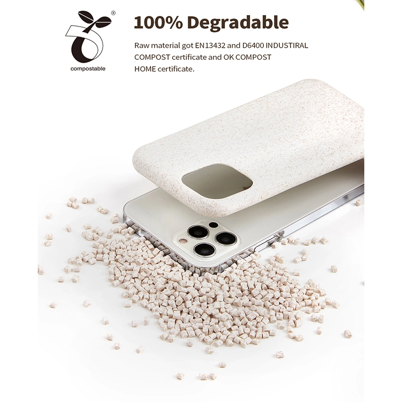 Factory Price Degradable Environmental Friendly Wheat Straw Soft Phone Case