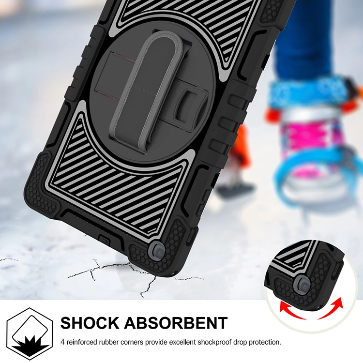 Anti-Drop with Bracket Rugged Case Back TPU+PC Tablet Case for Samsung Galax Tab a 10.1 Inch 2019 Sm-T510/T515