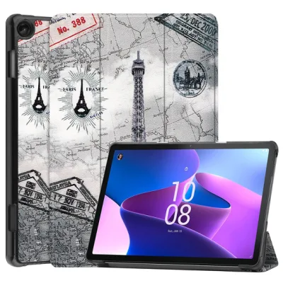 Capa para tablet Lenovo Tab M10 3ª geração 10,1 polegadas capa dobrável fina capa de couro PU