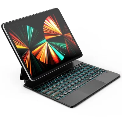 Estojo flip para tablet de couro PU preço de atacado universal Estojo com teclado para iPad OEM com suporte