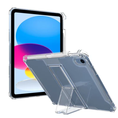 Estojo de capa de tablet TPU flexível de suporte de PC acrílico transparente para iPad Air 4/5 10,9 polegadas 2020 2022