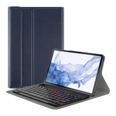 Capa de teclado sem fio para Samsung Galaxy Tab S8 2022 11 polegadas Sm X706 Tablet capa de couro atacado de fábrica