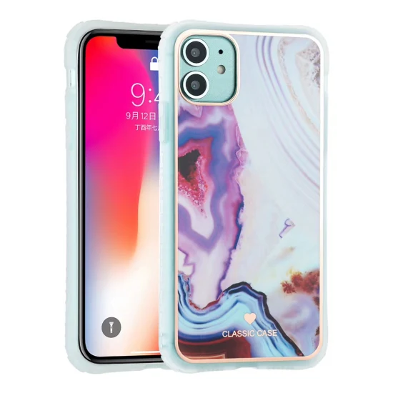 Capa de celular para iPhone12 PRO Max OEM/ODM IMD Capa de mármore TPU