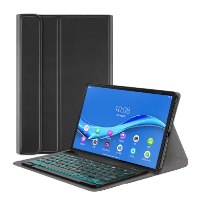 Estojo de couro com teclado retroiluminado RGB para Lenovo Tab M10 Plus Estojo para tablet 10,3 polegadas X606 atacado