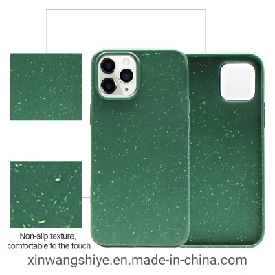 Capa protetora para celular degradável personalizada e ecologicamente correta direto da fábrica capa de telefone 100% biodegradável por atacado